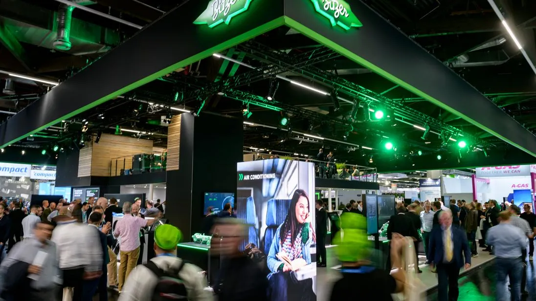 Aufnahme des Messestandes von Bitzer auf der Chillventa 2024.